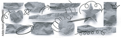 Message bubbles paper background template design