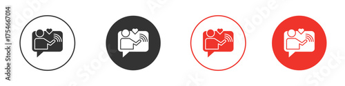 Influencer icon. pictogram sign for Ui UX