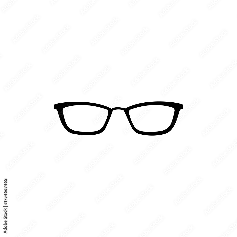 Fototapeta premium シンプルなメガネのアイコン