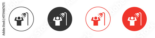 Hair washing icon. pictogram sign for Ui UX