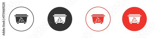 Dumpster icon. pictogram sign for Ui UX