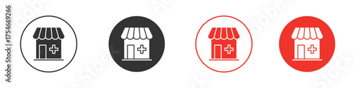 Drugstore icon. pictogram sign for Ui UX