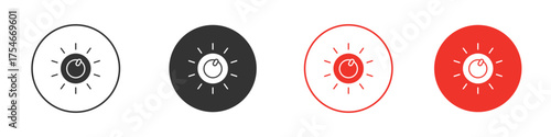 Dimmer icon. pictogram sign for Ui UX