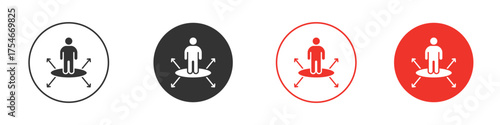 Decision making icon. pictogram sign for Ui UX