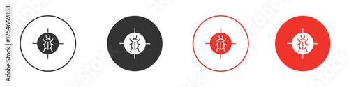 Debug icon. pictogram sign for Ui UX