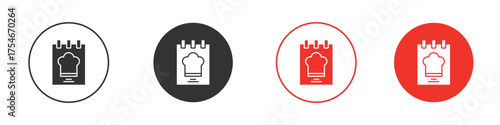 Cookbook icon. pictogram sign for Ui UX