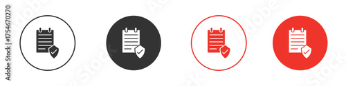 Contract coverage icon. pictogram sign for Ui UX