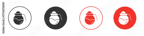 Coffee pot icon. pictogram sign for Ui UX