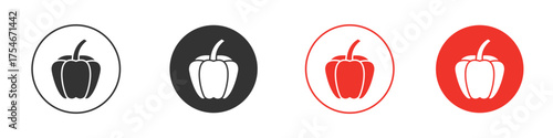 Capsicum icon. pictogram sign for Ui UX