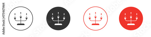 Candelabra icon. pictogram sign for Ui UX