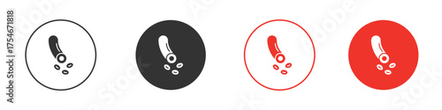 Blood vessel icon. pictogram sign for Ui UX