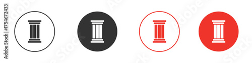 Antique Column icon. pictogram sign for Ui UX
