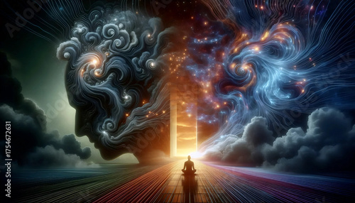 Breath memory release, Ai generated image