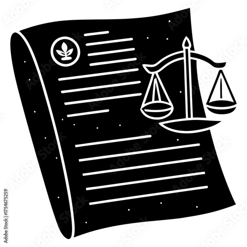"Legal Icon Vector | Law, Court, and Justice Graphic Design for Professional Use"