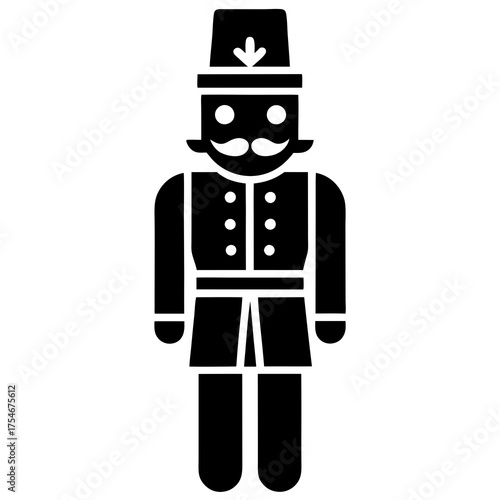 Nutcracker Vector Illustration – Festive Christmas Decorative Design