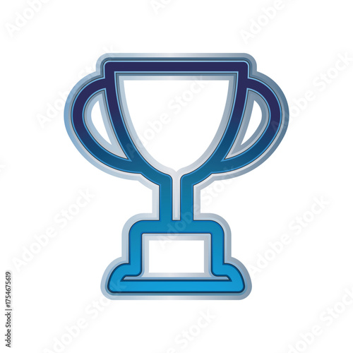 Trophy cup icon design template