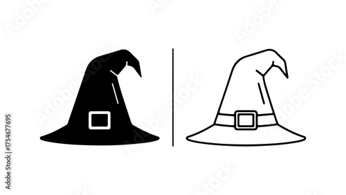 Witch hats with transparent background