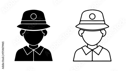 Police officer headshots with transparent background
