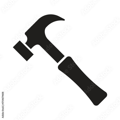 Hammer icon vector basic RGB