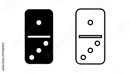 Domino tiles with transparent background