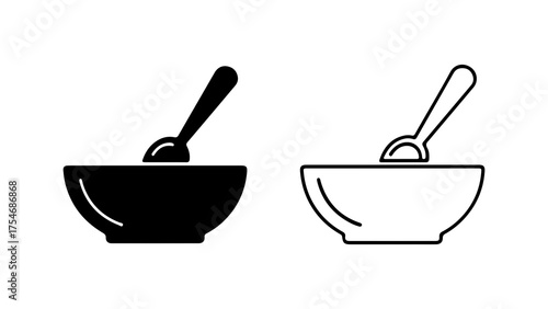 Mortar and pestle set with transparent background
