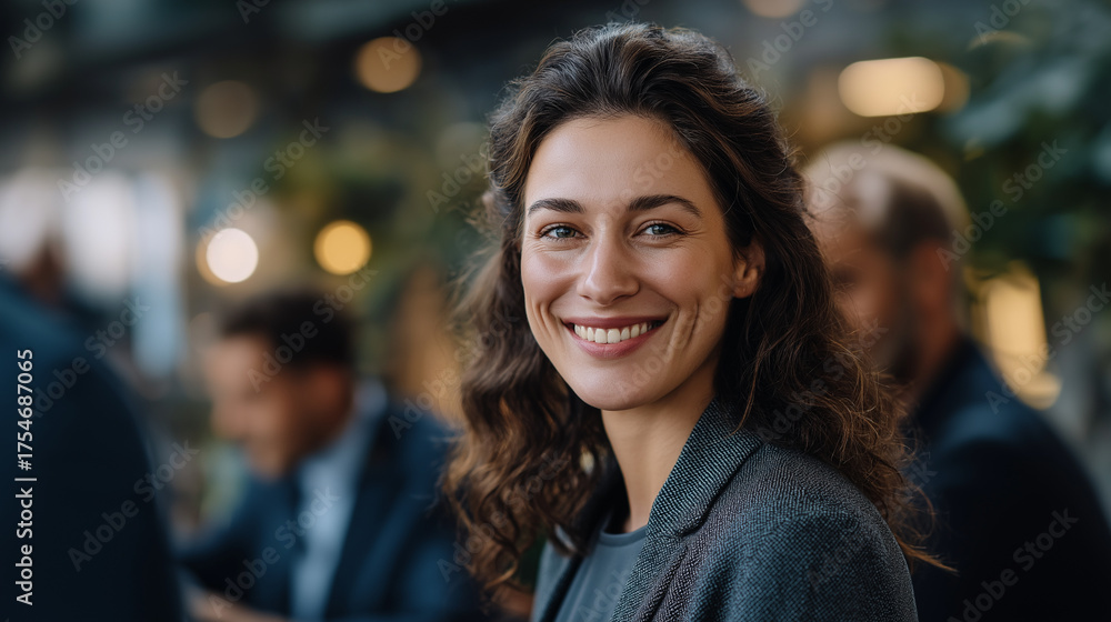 Obraz premium Hiring and recruitment crop below eyes background softly defocused job interview presentation recruitment agency HR manager selecting candidates talent acquisition candidate