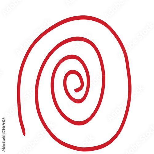 Red abstract line arrow issolated graphic resource