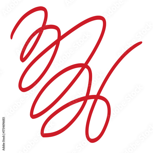 Red abstract line arrow issolated graphic resource