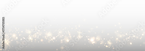 Bokeh, dust, glistering, light, powder in a festive golden glow. Transparent PNG perfect for Overlay in Christmas sparkle, confetti, or luxury celebration effects. Includes high-quality shining PNG.