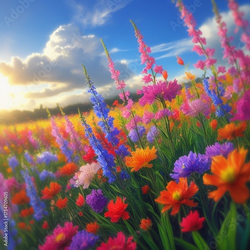 field of flowers
