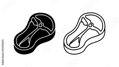 Flip flops outline with transparent background