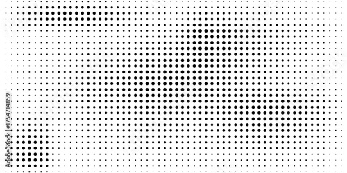 grunge Halftone white and black dots pattern and black gradient grunge texture background. Dotted line comic sport style vector illustration