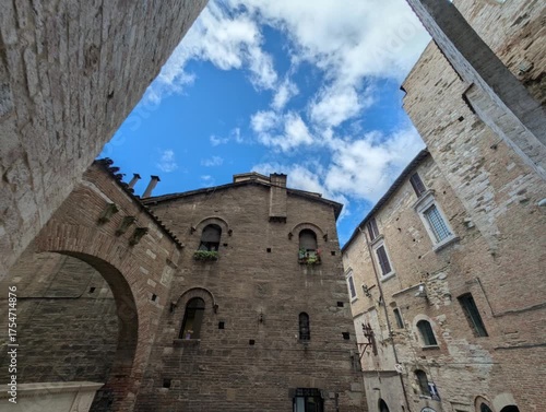Scorcio nel centro storico di Perugia in Umbria