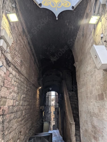 Scorcio nel centro storico di Perugia in Umbria