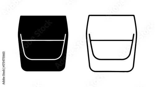 Cable car cabin outline with transparent background
