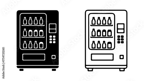 Vending machine icon with transparent background