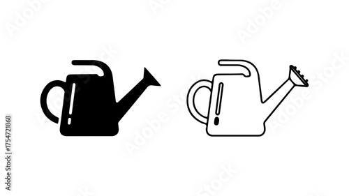 Watering can icon with transparent background