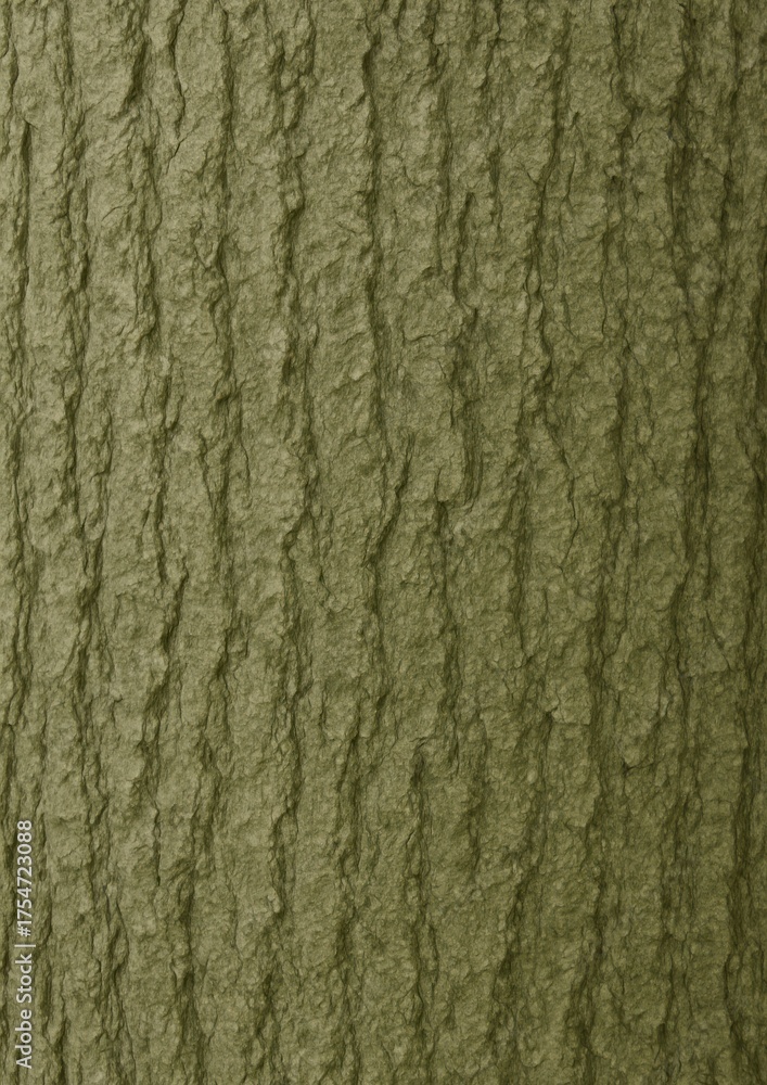 Obraz premium Textured green tree bark
