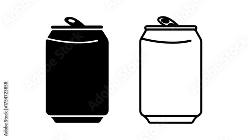 Aluminum cans with pull tabs with transparent background