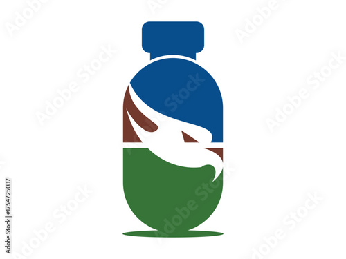 Eagle Laboratory Symbol Innovation Research Icon Vector