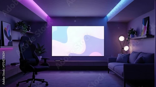 Urban Chill Interior with basement living room green screen stream overlay loop animation virtual backgrounds live wallpapers streamer vtuber obs twitch asset zoom anime hip hop video distortion