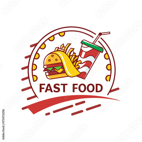 Fast Food Meal Badge
