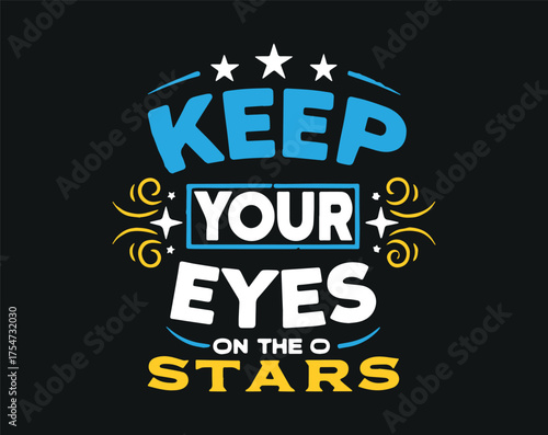 Typographic t-shirt design with some variants of motivational quotes