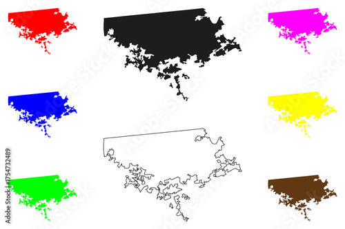 Tijuana city (United Mexican States, Mexico, Baja California State) map vector illustration, scribble sketch Tijuana map