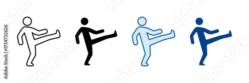 Side Kick Icon Set Multiple Style Collection
