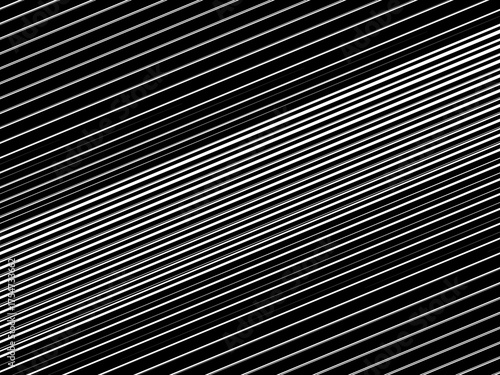 Abstract art geometric background with shiny abstract 3d black and white stripes pattern. Black and white optical illusion with waves and transitions.	
