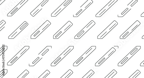 Seamless pattern of abstract stick figure background for textile design and creative surface covering art work