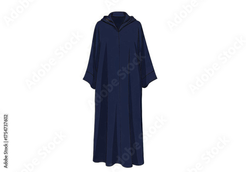 Dark Blue Traditional Hooded Robe AR AA271