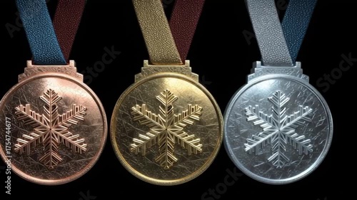 Olympic medals from the 2026 Winter Olympic Games in Italy