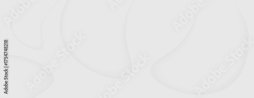 Soft white abstract shapes background light grey minimalist